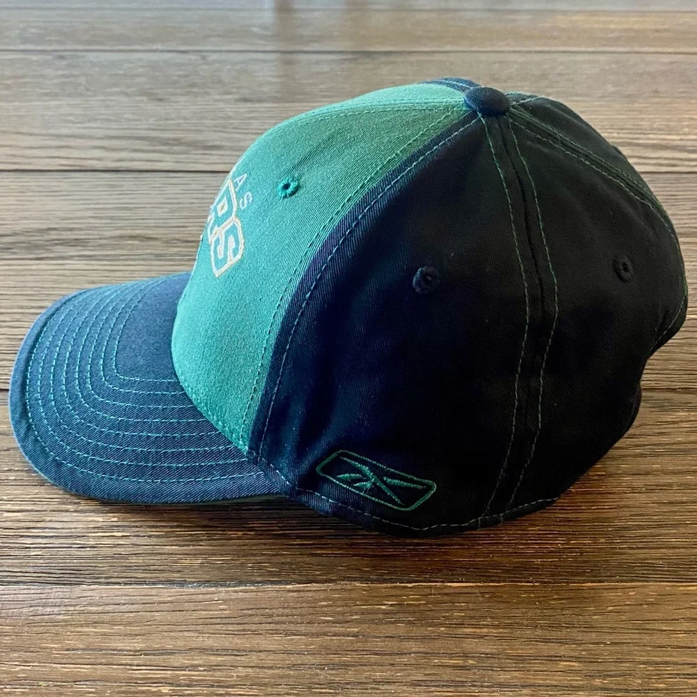 RBK Reebok Dallas Stars Hat Cap Adjustable Black Green NHL Men’s Women’s Unisex